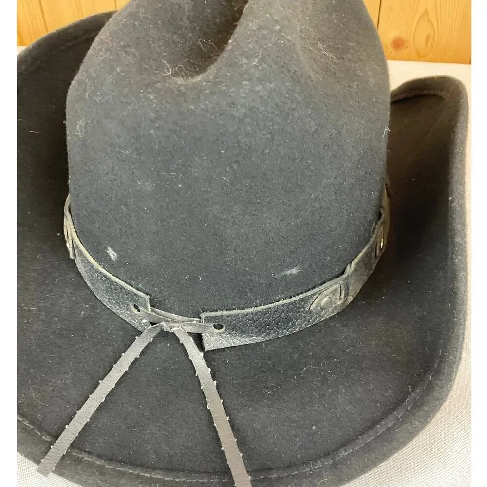 Cody James Boys' Sidekick Felt Cowboy Hat, Black - Size XL